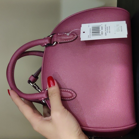 NWT! Sydney Satchel in SVR/Light Raspberry $344.99 /#CA202 - Picture 5 of 5